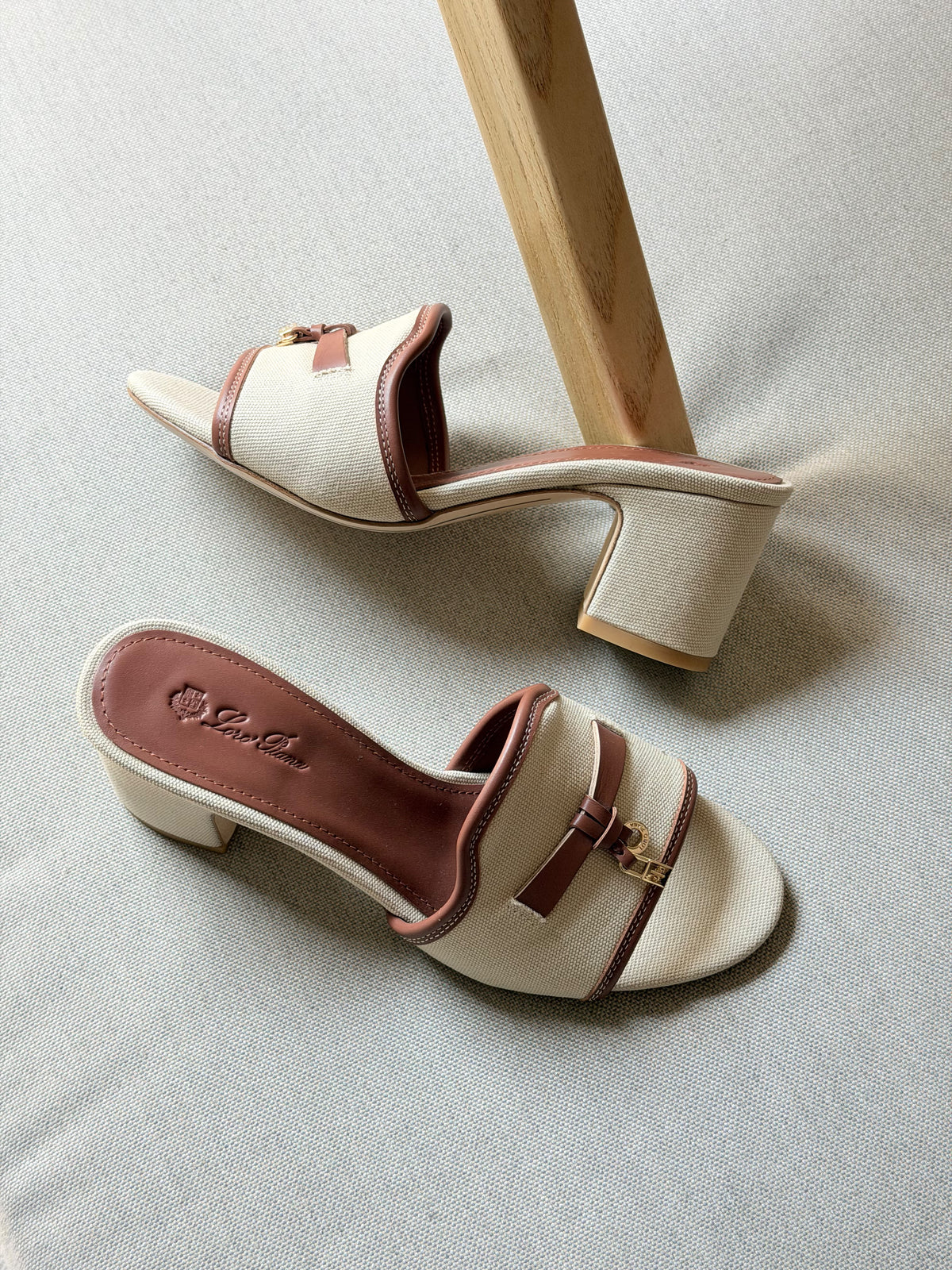 Loro Piana Summer Charms Heeled Sandal