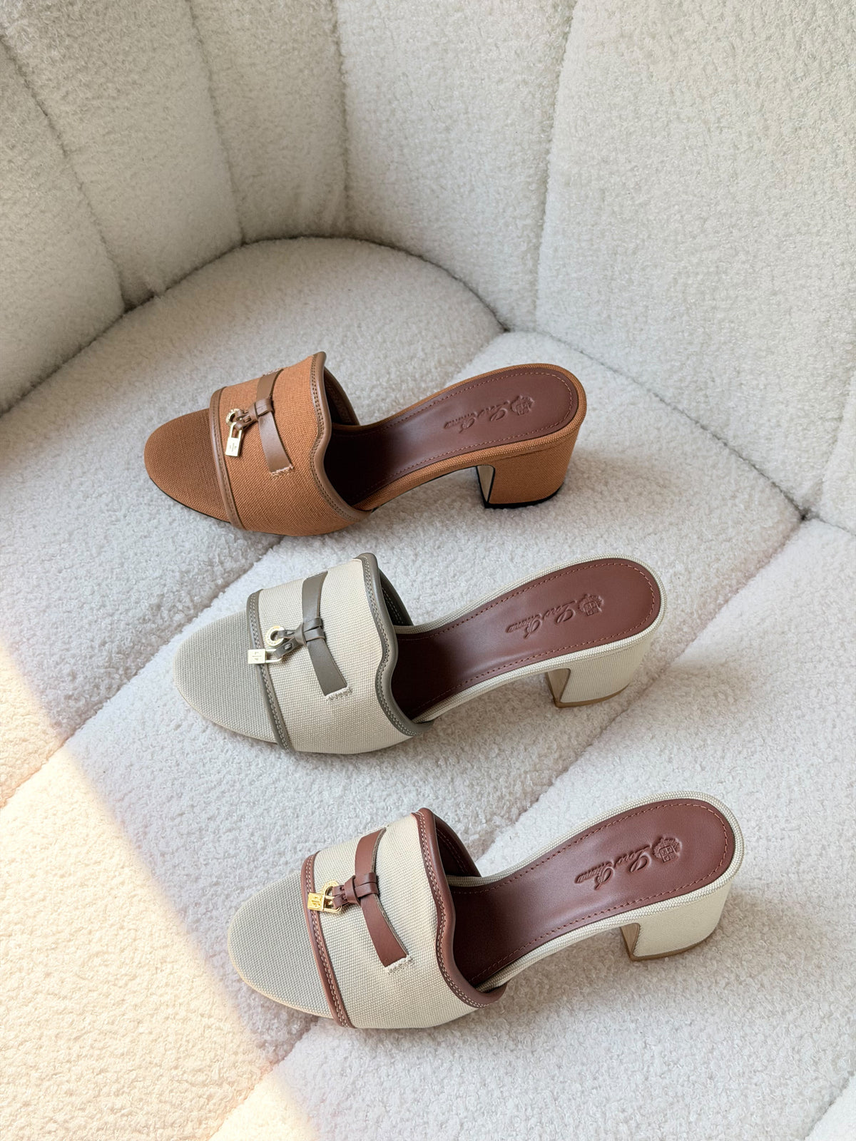 Loro Piana Summer Charms Heeled Sandal