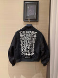 Chrome Hearts Silver Dagger Hardware Bomber Jacket