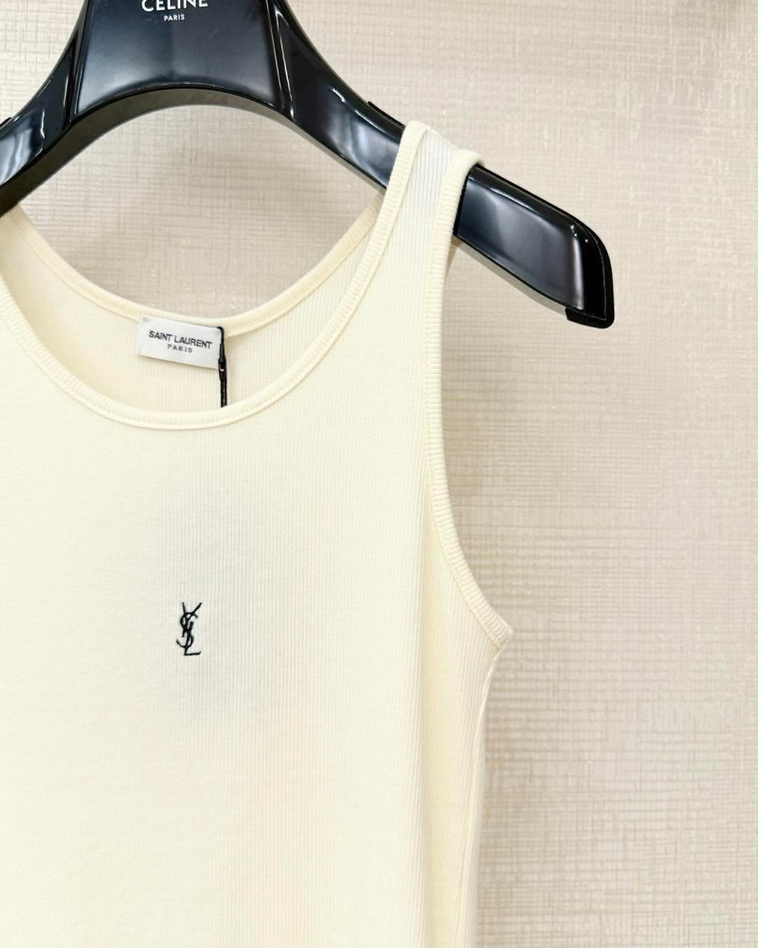 Saint Laurent Ribbed Tank Top