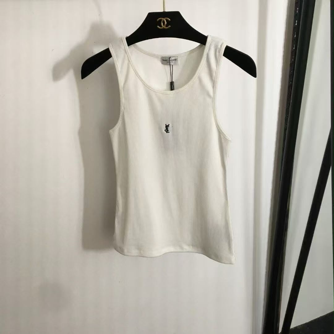 Saint Laurent Ribbed Tank Top