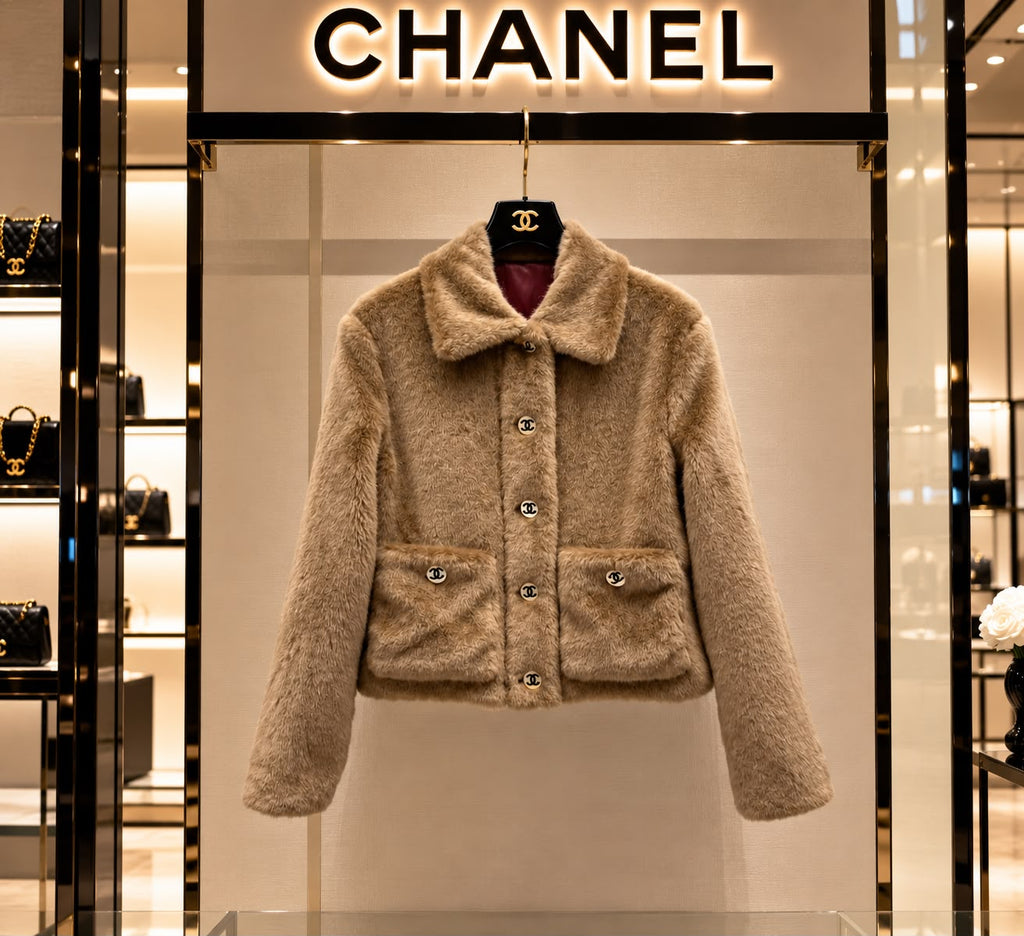 Chanel Shearling / Lambskin Jacket