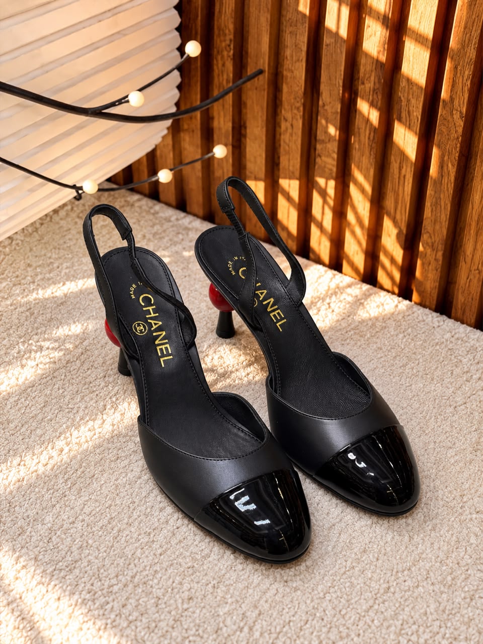 Chanel Two-Tone Slingback Pumps