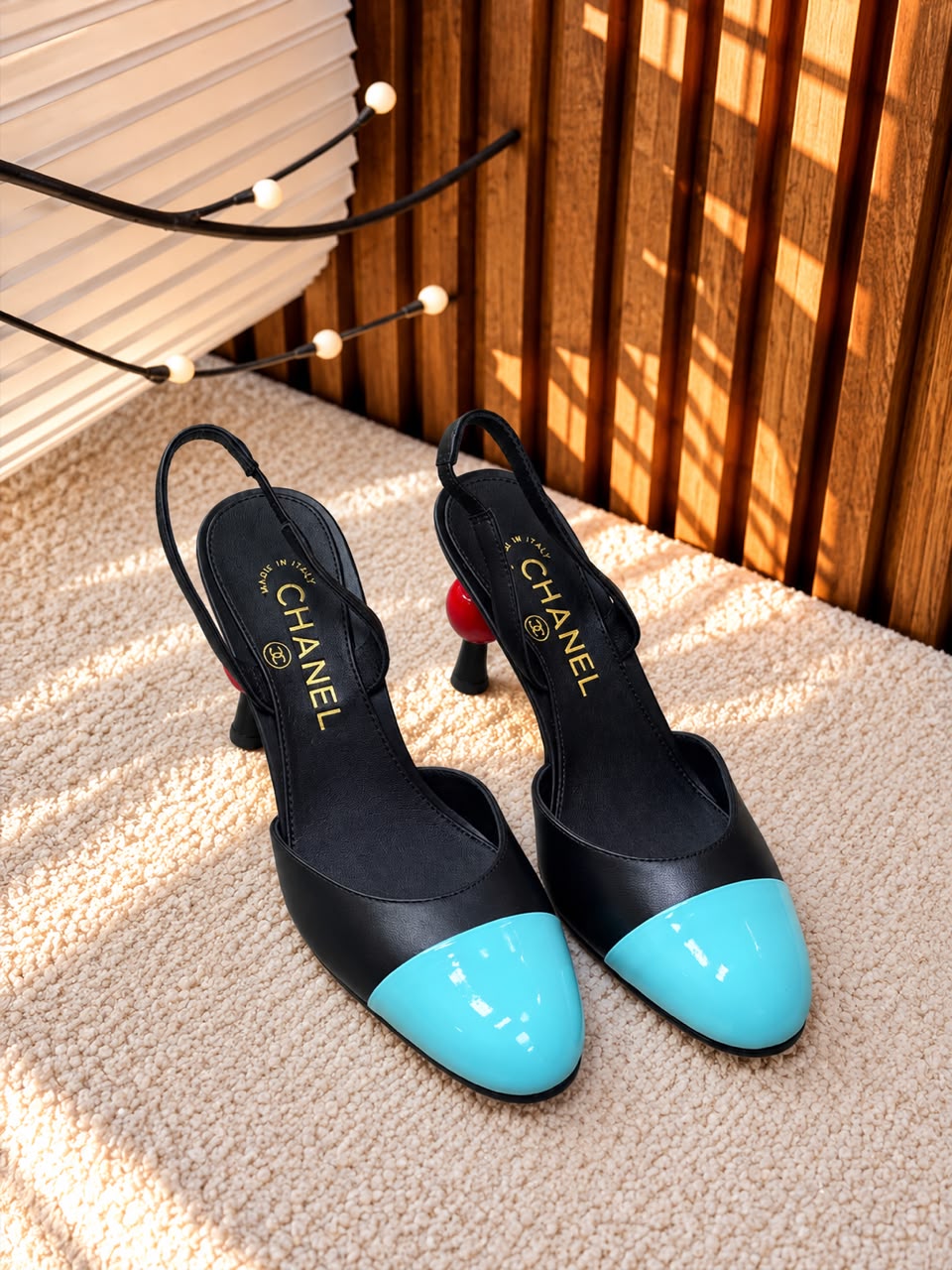 Chanel Two-Tone Slingback Pumps