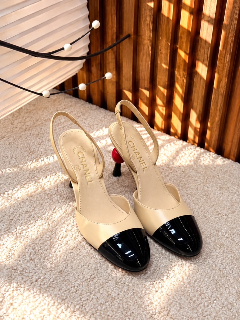 Chanel Two-Tone Slingback Pumps