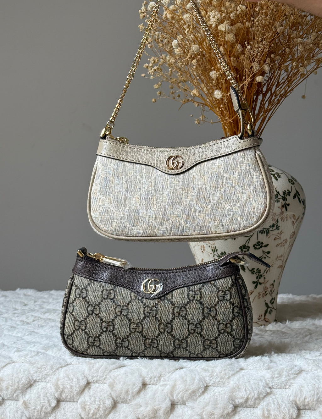 Gucci Ophidia Mini GG Supreme Chain Shoulder Bag