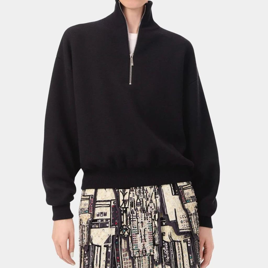 Chanel Half-Zip CC Logo Knit Sweater & Shoulder Bag Collection