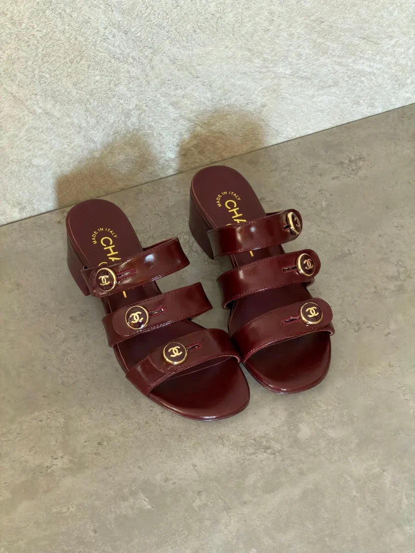 Chanel Lambskin Mules