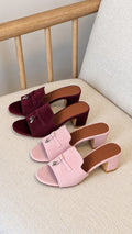 Loro Piana Summer Charms Suede Mules