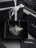 CHANEL Silver Shell Chain Bag
