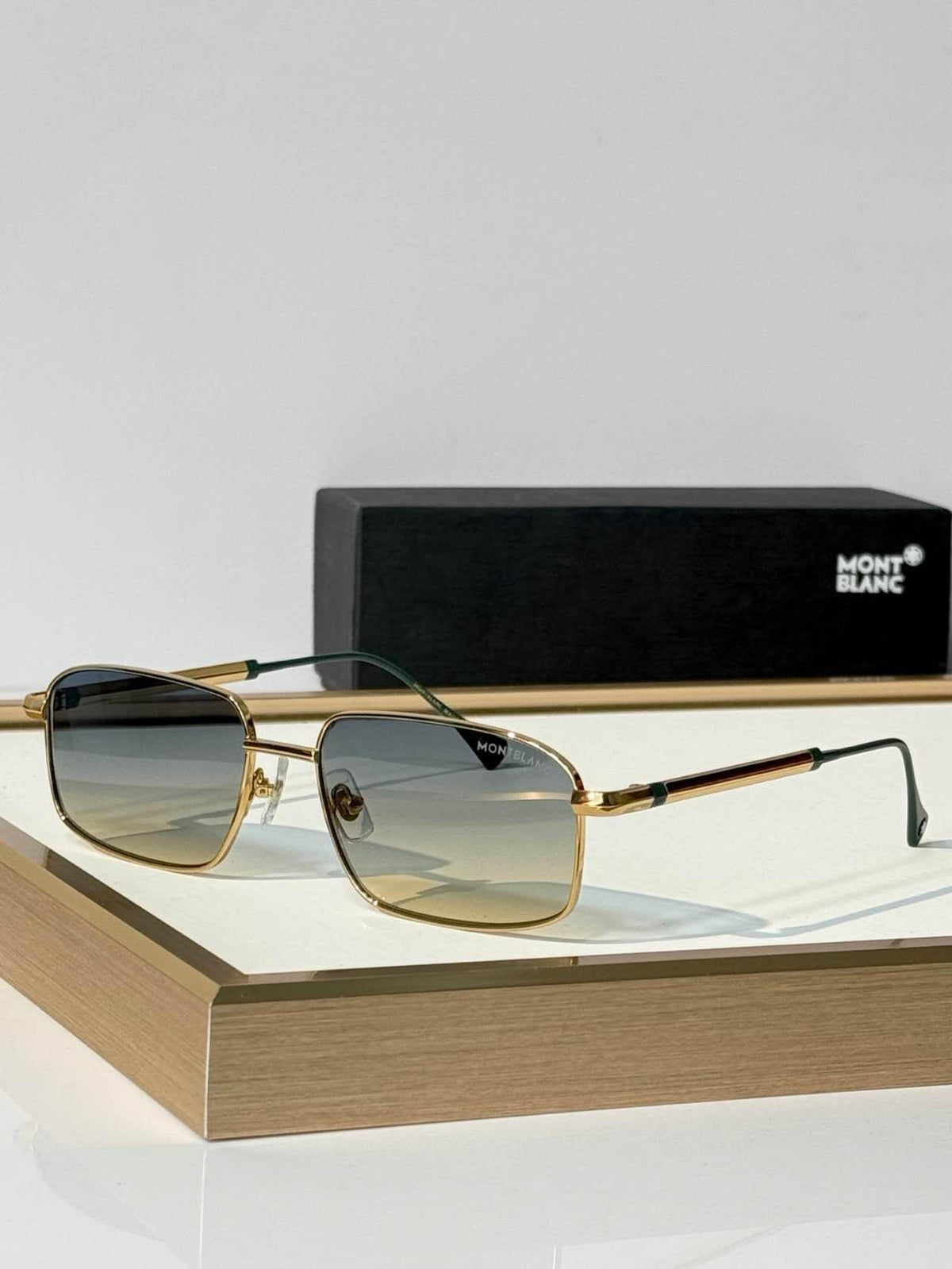 Montblanc Square Metal Sunglasses