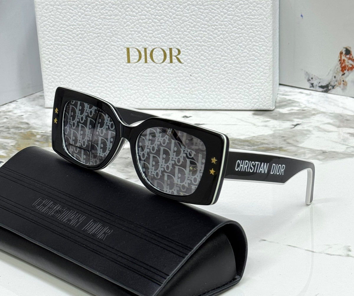 Dior Square Star Monogram Lens Sunglasses