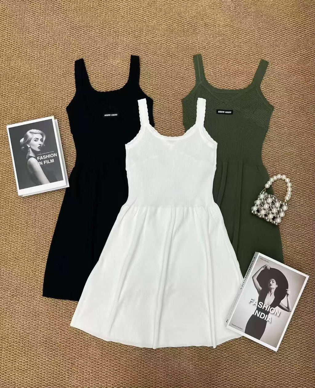 MIU MIU Sleeveless Flared Dress
