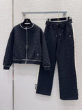 CHANEL Quilted Zip-Up Tracksuit