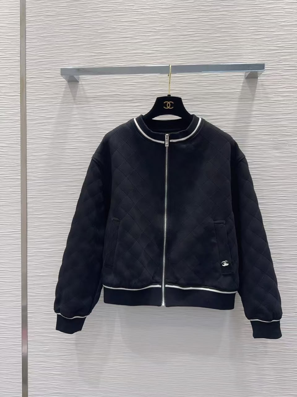 CHANEL Quilted Zip-Up Tracksuit