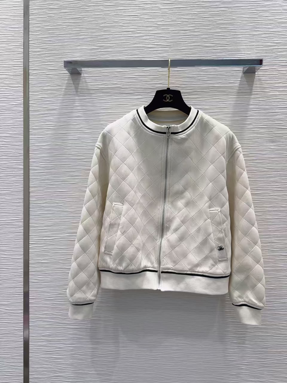 CHANEL Quilted Zip-Up Tracksuit