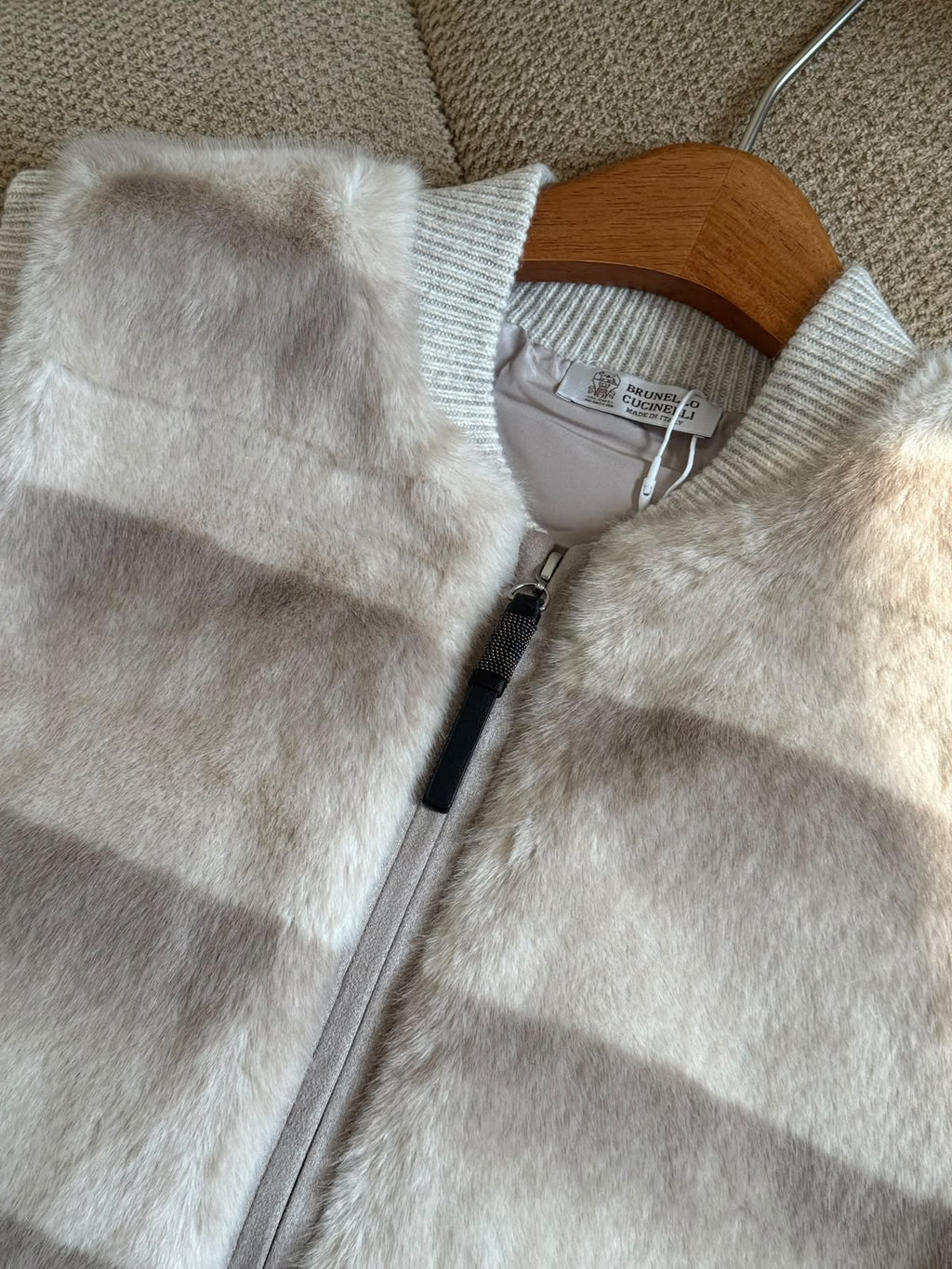 BRUNELLO CUCINELLI Textured Zip-Up Vest