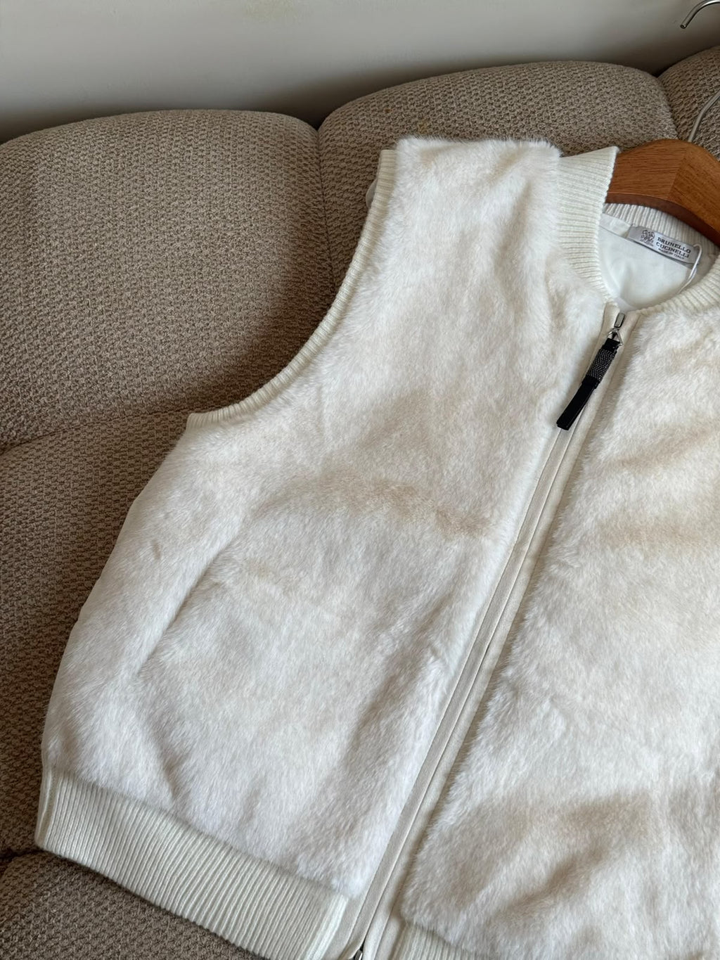BRUNELLO CUCINELLI Textured Zip-Up Vest