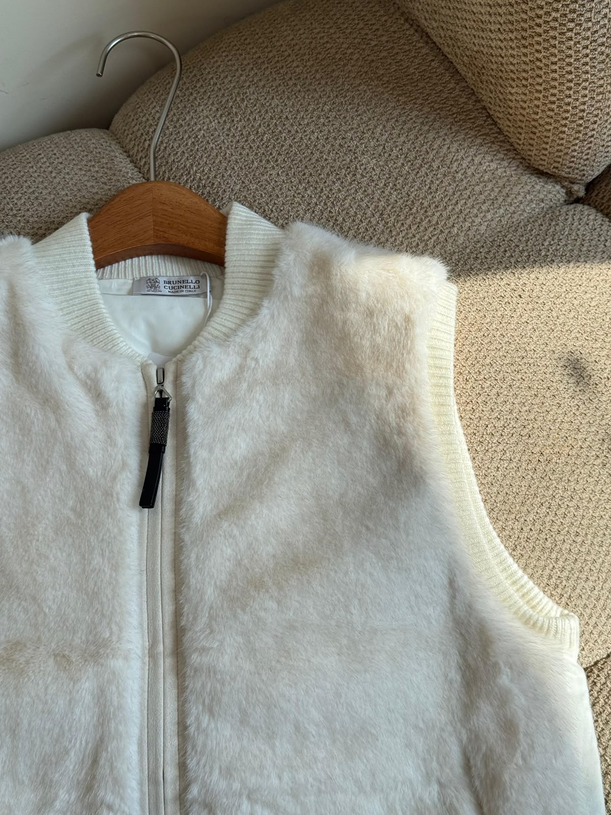 BRUNELLO CUCINELLI Textured Zip-Up Vest