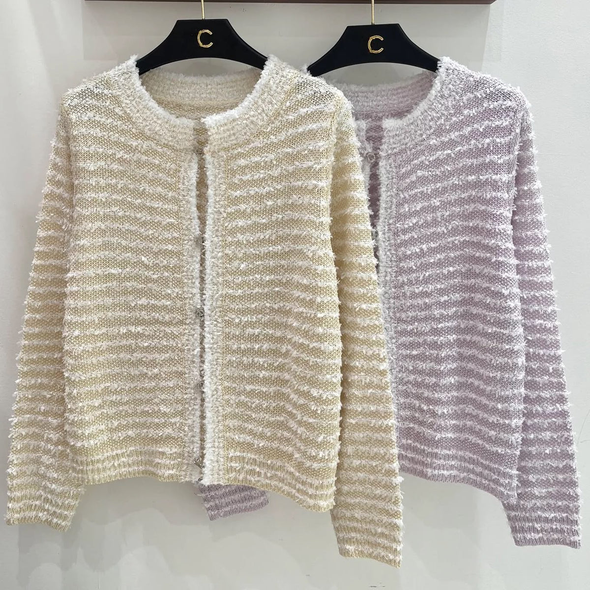 CHANEL Textured Fringe-Trim Cardigan