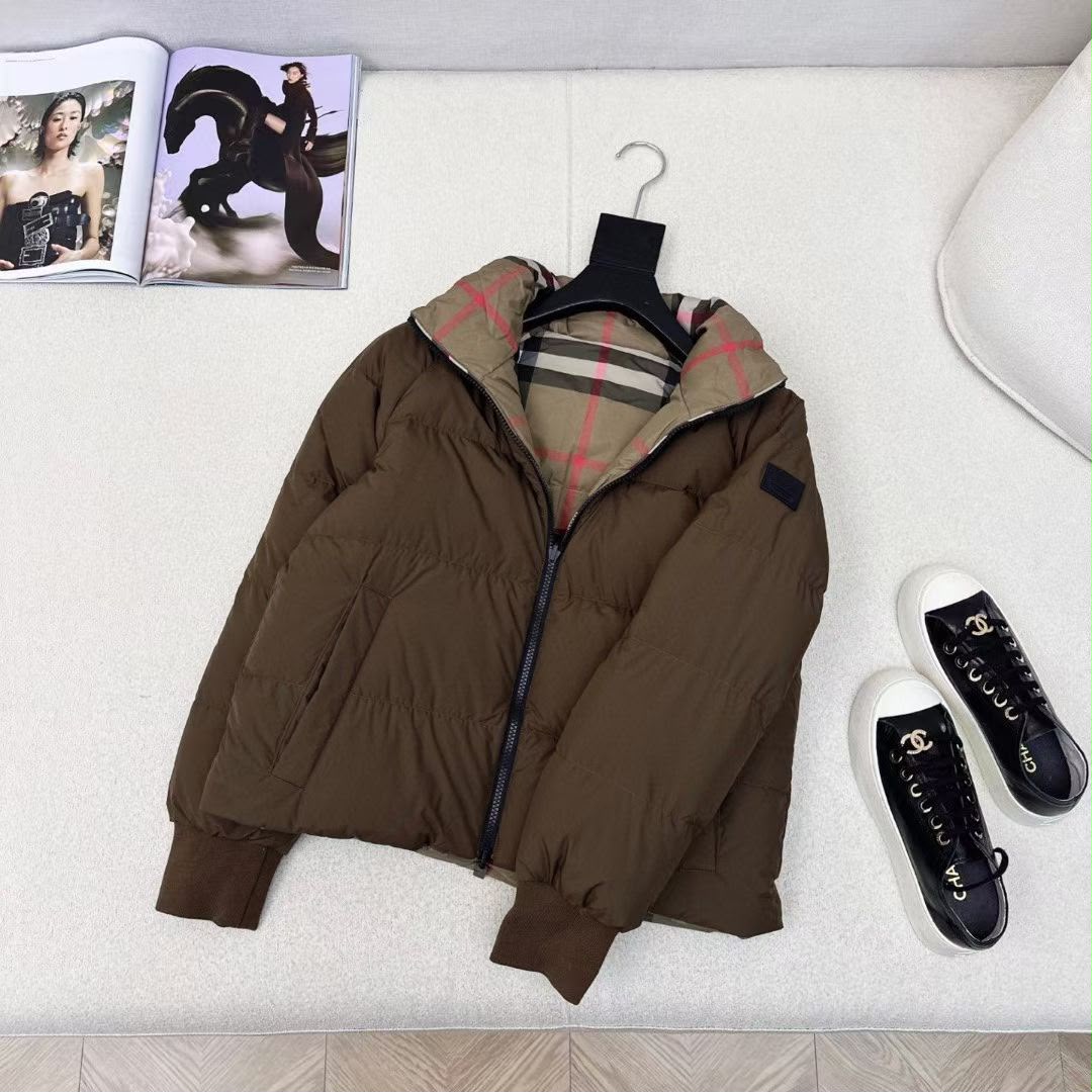 Burberry Reversible Check Puffer Jacket