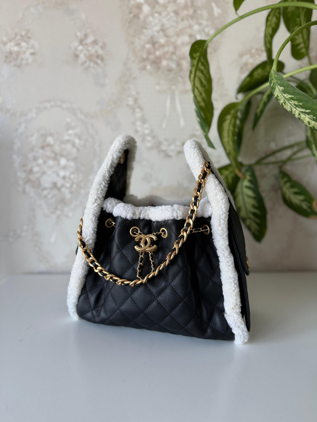 Chanel Quilted Shearling and