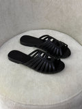 Hermès  Suede Chaine d'Ancre Flat Sandals