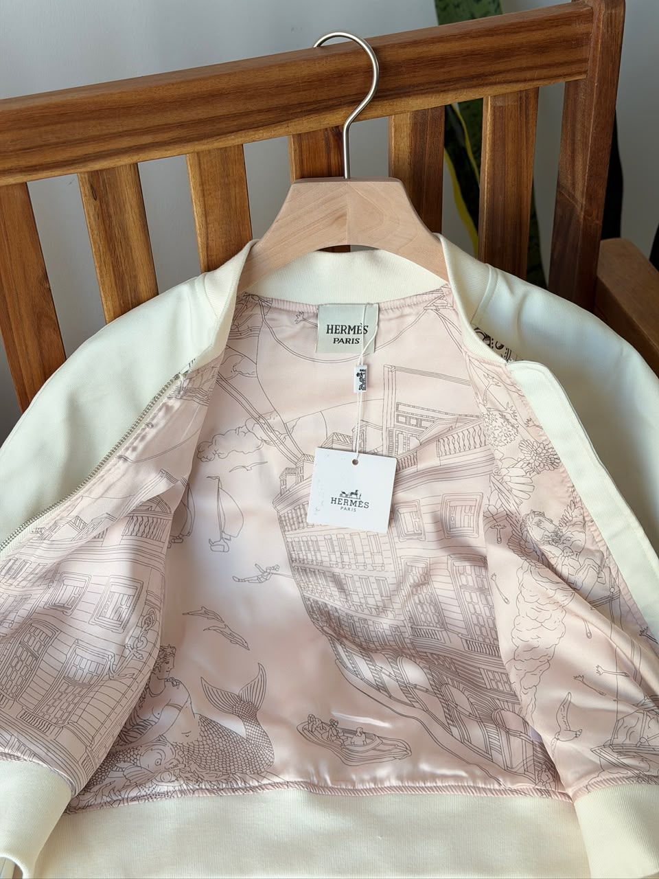 Miu Miu Striped Knit Zip Cardigan