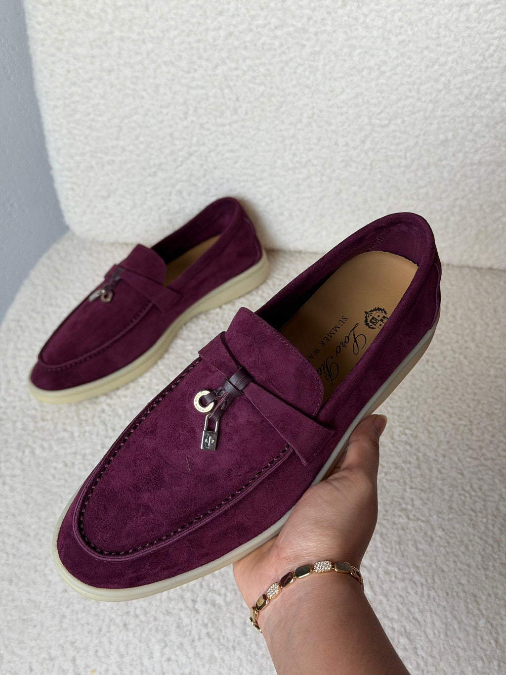 Loro Piana Summer Walk Suede Loafers