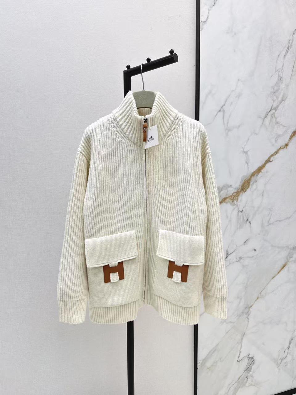 Hermès Knit Zip Cardigan / Jacket