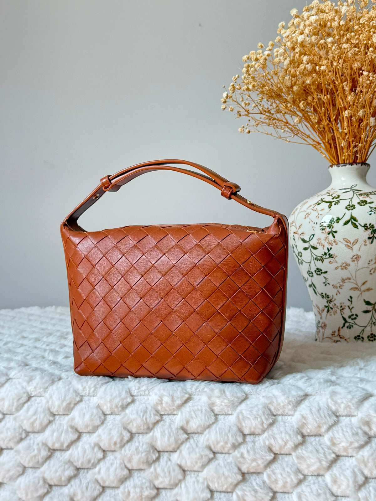 Bottega Veneta Intrecciato Woven Top Handle Bag