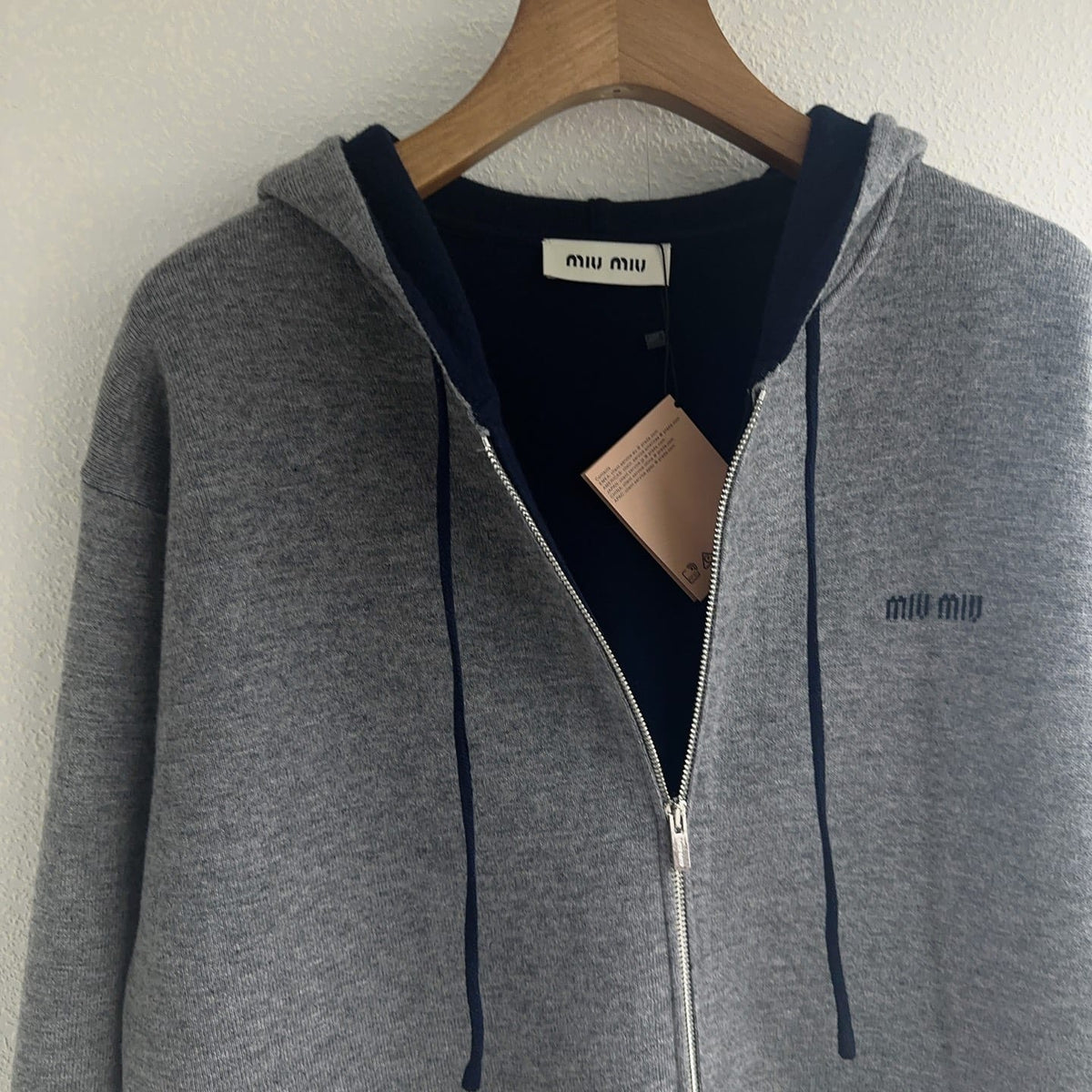 Miu Miu Cashmere / Knit Zip-Up Hoodie