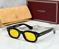 Jacques Marie Mage Black Bold Rectangular Sunglasses