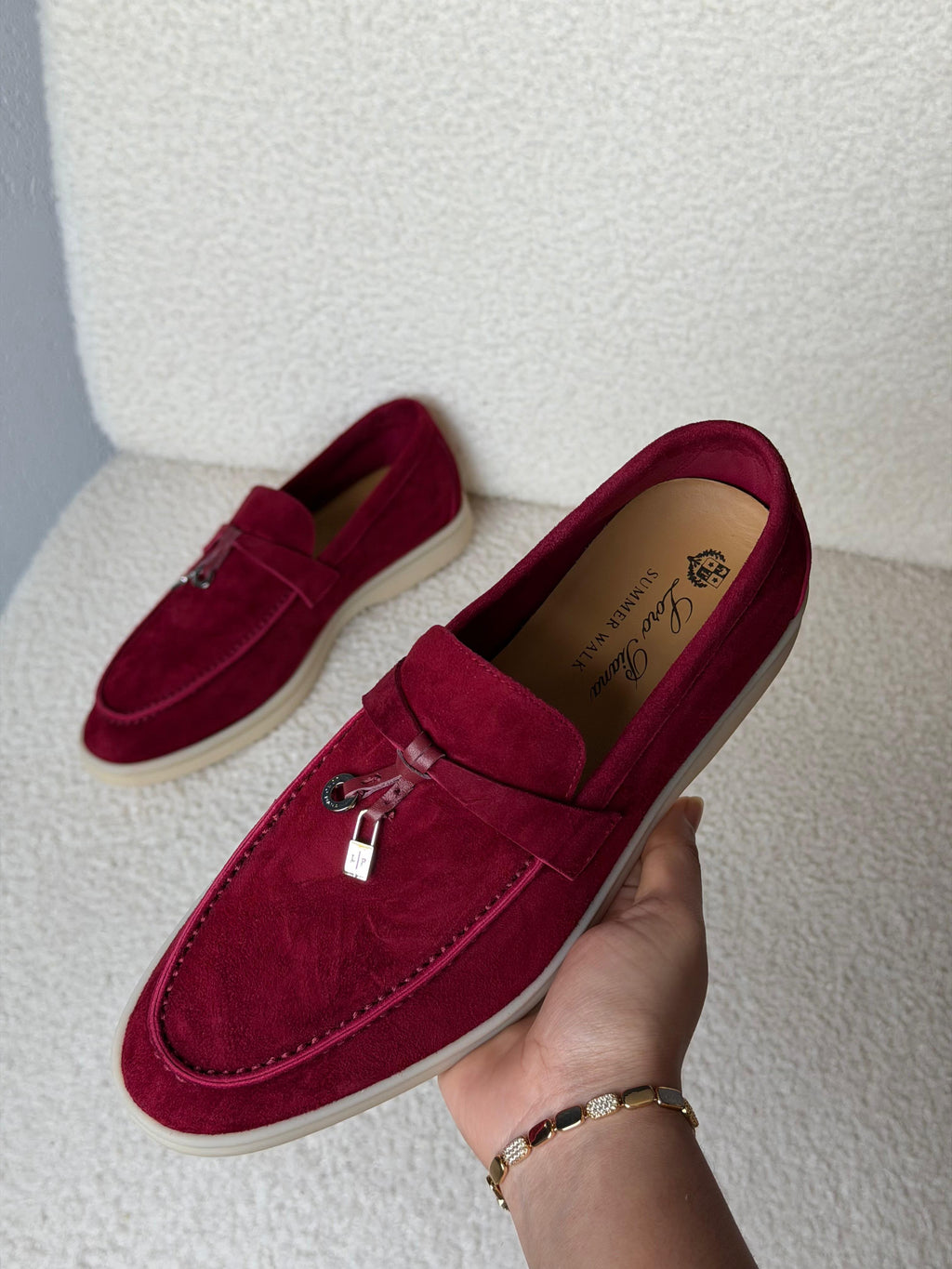 Loro Piana Summer Walk Suede Loafers