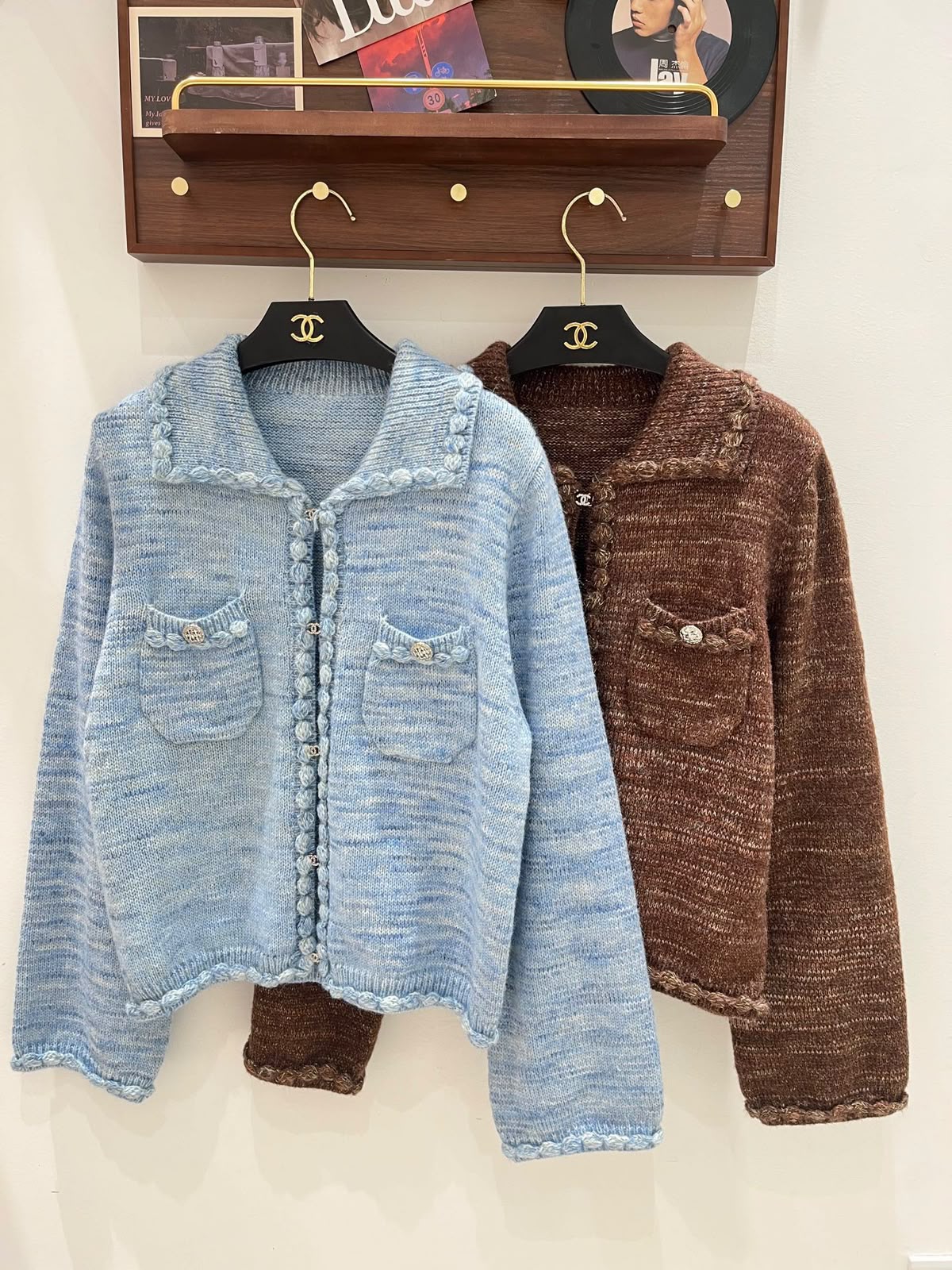 CHANEL Two-Pocket Knit Cardigan