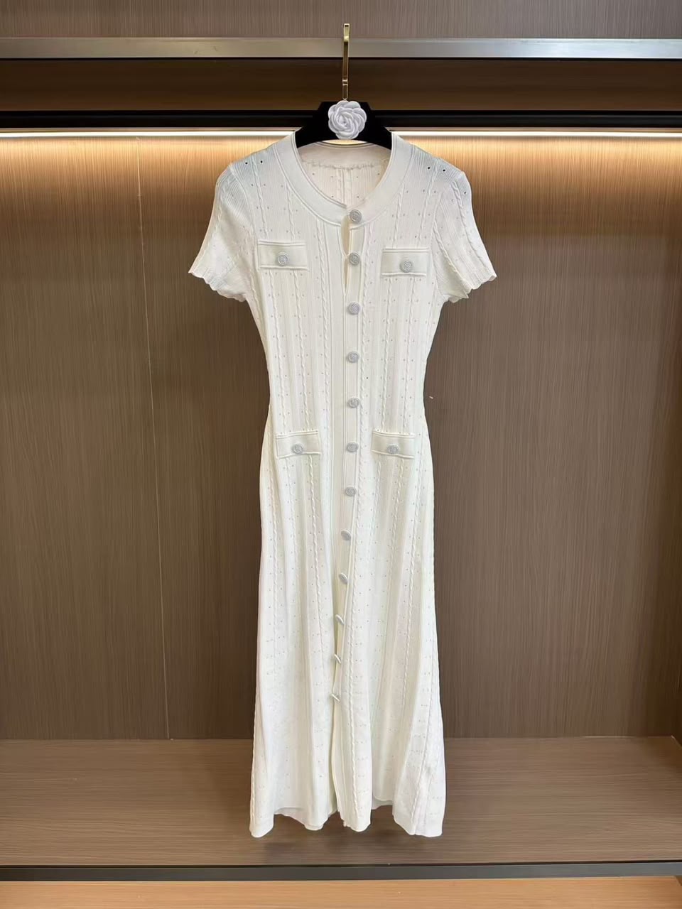 Self-Portrait Knit Midi Dress