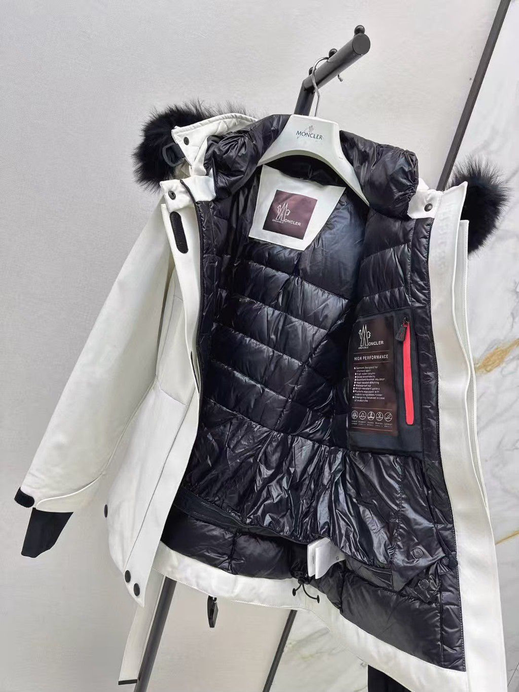 MONCLER Belted Hooded Jacket