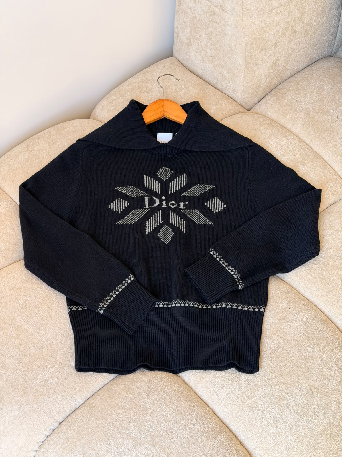 DIOR Embellished Collar Sweater