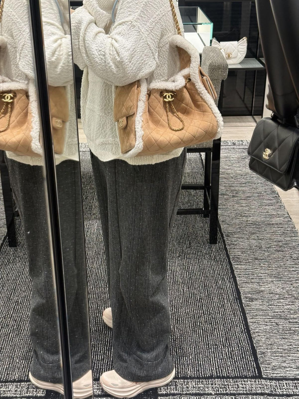 Chanel Small Shearling Sheepskin