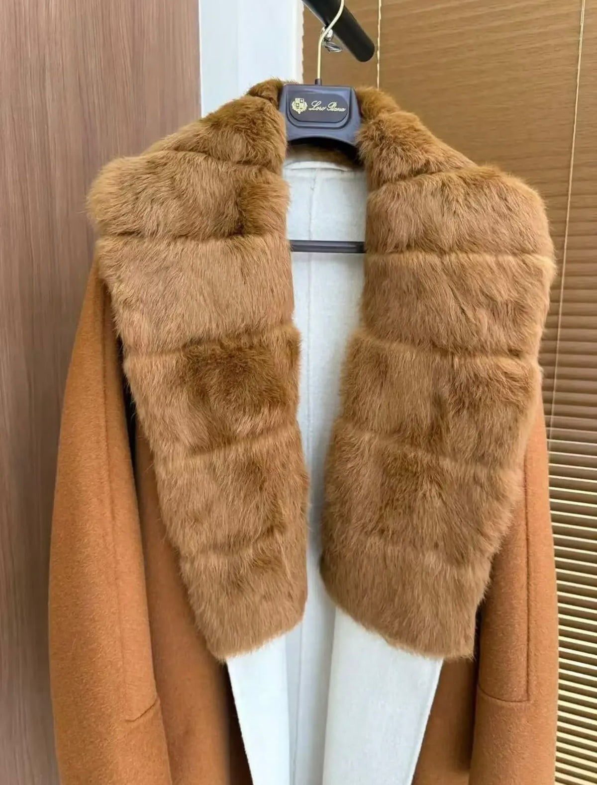 Loro Piana Cashmere/Wool Coat with Fur Collar