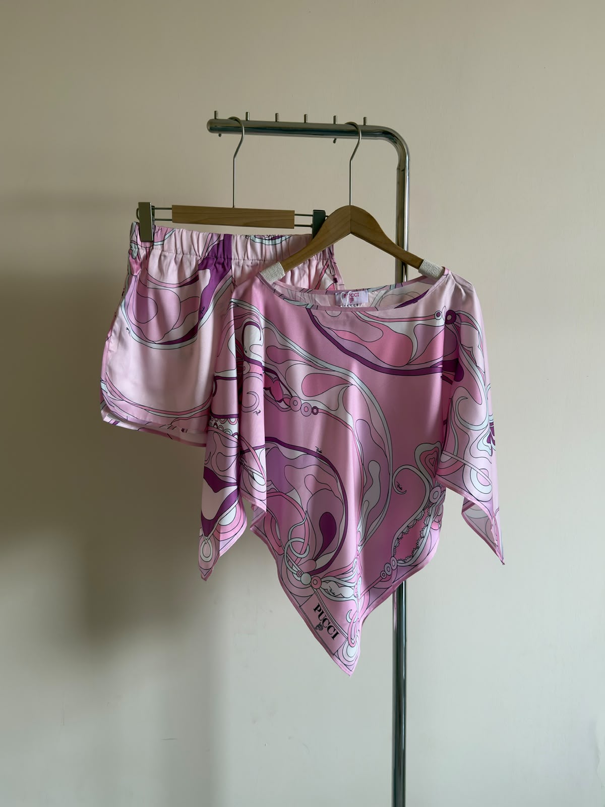 PUCCI Printed Top and Shorts Set