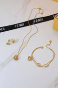 Fendi F Is Fendi Crystal Jewelry Set