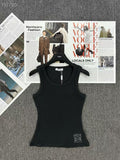 Loewe Anagram Embroidered Ribbed Tank Top