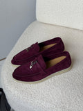 Loro Piana Summer Walk Suede Loafers