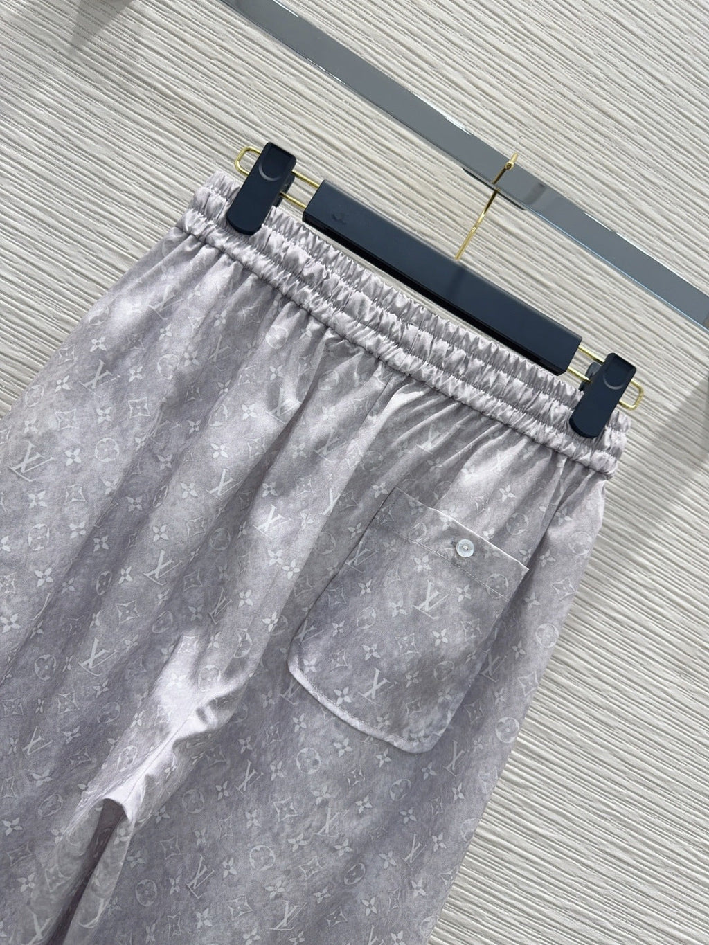 Louis Vuitton Monogram Print Sleeveless Shirt & Wide-Leg Pants Set
