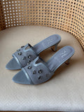 Gina Embellished Mid-Heel Mule