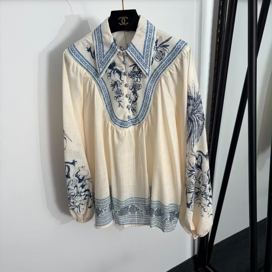 Alemais Printed Shirt and Shorts Set