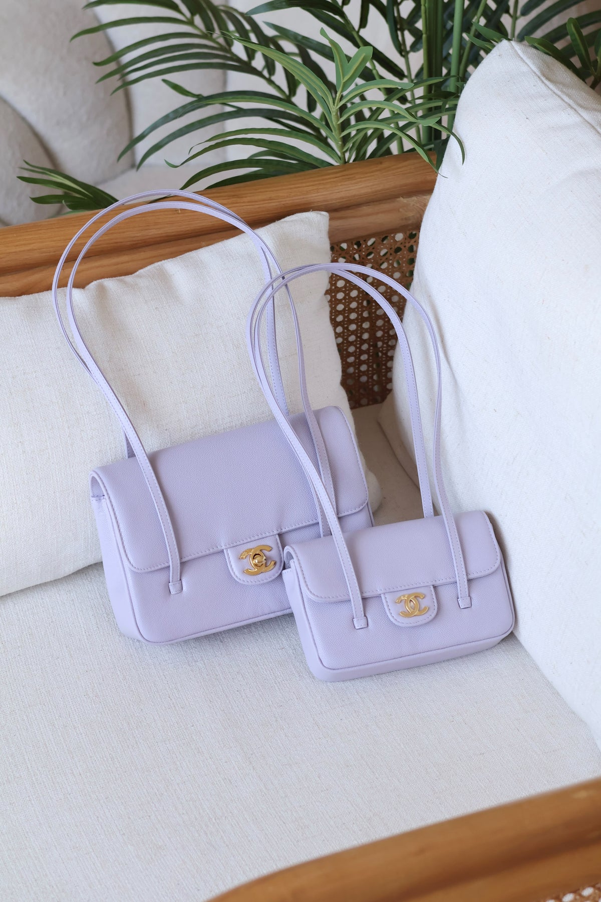 Chanel Flap Bag with CC Logo and Twin Straps