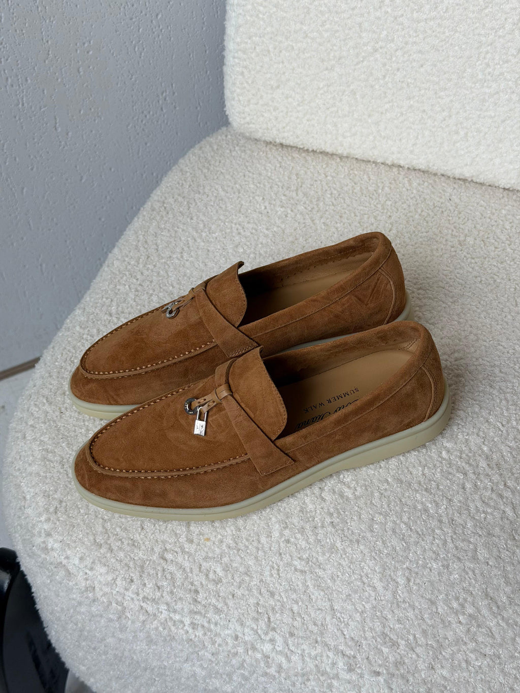 Loro Piana Summer Walk Suede Loafers