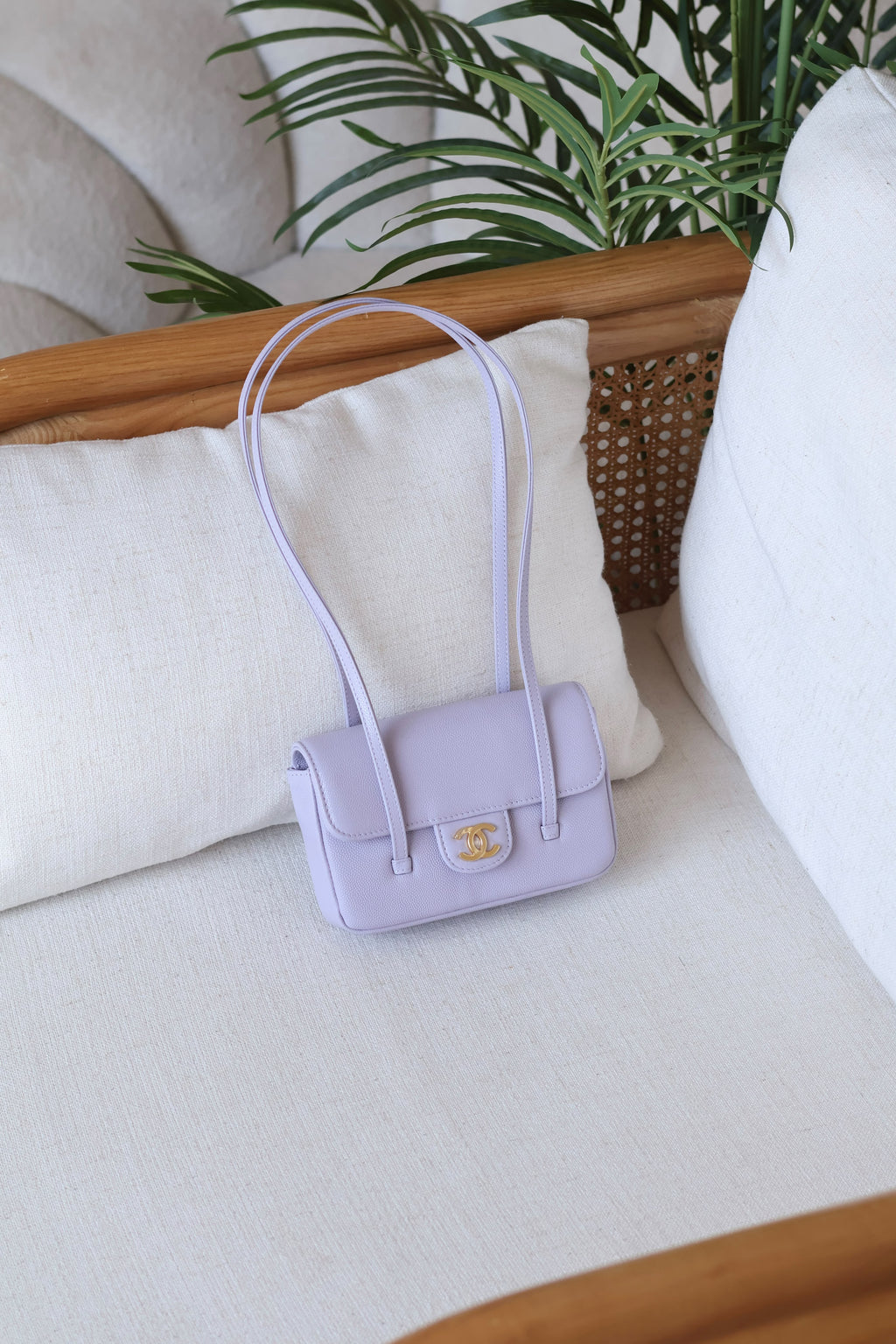 Chanel Flap Bag with CC Logo and Twin Straps